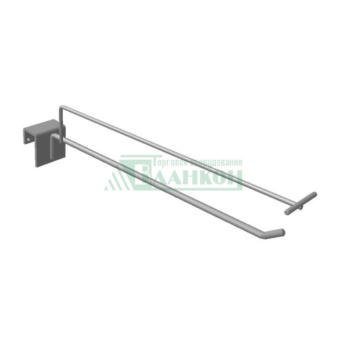 Крючок штыревой с ценникодержателем (зацеп на балку 20х40) купить в магазине торгового оборудования в Петербурге