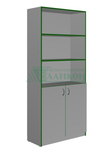Стеллаж торговый с накопителем модели СТ-3, металлический, компактный купить в магазине торгового оборудования в Петербурге