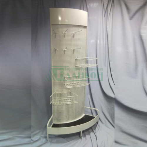 Стенд выставочный перфорированный демонстрационный напольный купить в магазине торгового оборудования в Петербурге