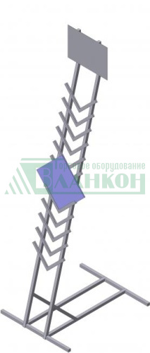 Стойка торговая демонстрационная для плитки напольная металлическая купить в магазине торгового оборудования в Петербурге