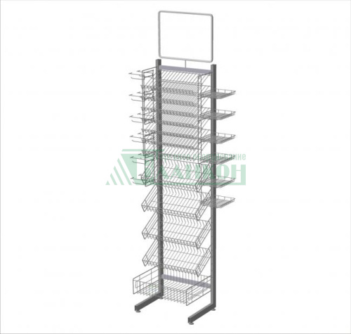 Стойка кассовая торговая для прикассовой зоны магазина модель 3 купить в магазине торгового оборудования в Петербурге