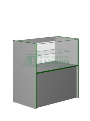 Прилавок-витрина ЭПС-941 с подсветкой и стеклом для магазинов купить в магазине торгового оборудования в Петербурге