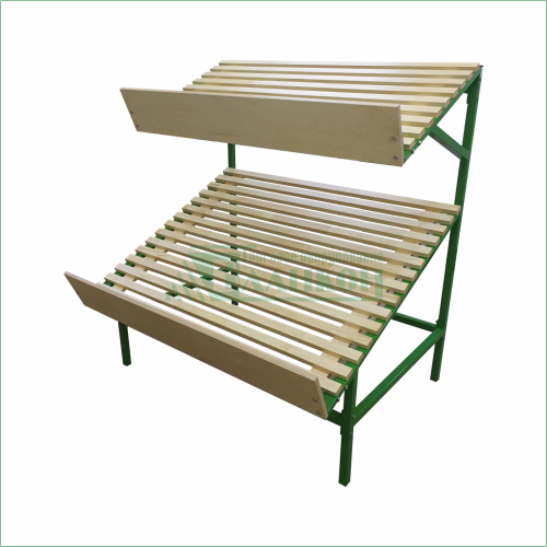 Развал овощной двухуровневый торговый для магазина продуктов купить в магазине торгового оборудования в Петербурге