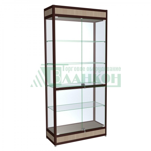 Витрина Практик-4 из алюминиевого профиля с остеклением купить в магазине торгового оборудования в Петербурге