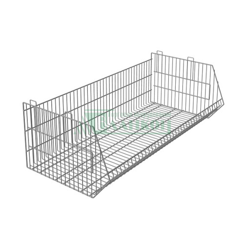Корзина штабелируемая многоярусная 1200х600х300 металлическая сетчатая купить в магазине торгового оборудования в Петербурге