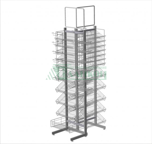 Стойка прикассовая металлическая для кассовой зоны модель 2 купить в магазине торгового оборудования в Петербурге