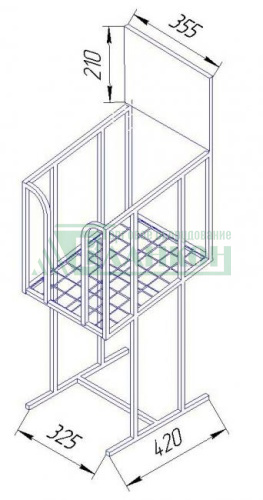 Стойка-накопитель для журналов и каталогов A4 напольная купить в магазине торгового оборудования в Петербурге