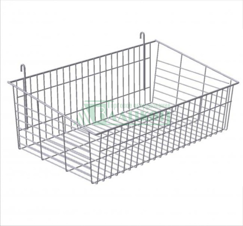 Корзина усиленная 600х320х150 купить в магазине торгового оборудования в Петербурге