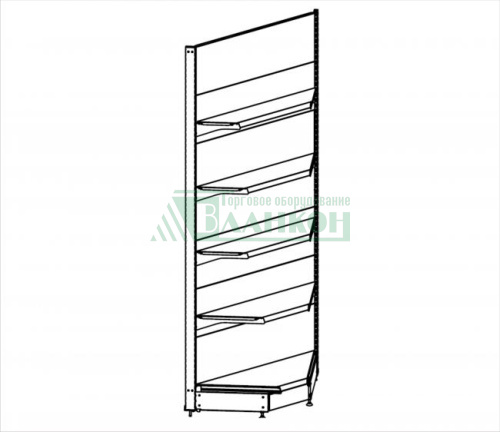 Секция угловая внутренняя купить в магазине торгового оборудования в Петербурге