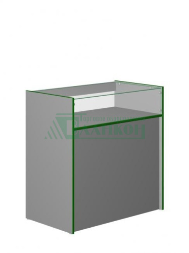 Прилавок-витрина модели ЭПС-960 с прочной стеклянной поверхностью и металлическим каркасом купить в магазине торгового оборудования в Петербурге