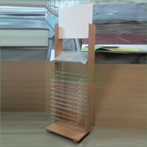 Стойка торговая напольная для ламината и паркета демонстрационная купить в магазине торгового оборудования в Петербурге