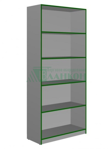 Стеллаж торговый металлический СТ-1 с полками для магазина купить в магазине торгового оборудования в Петербурге