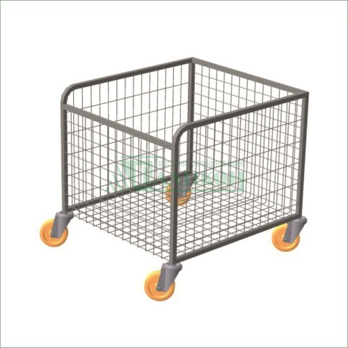 Тележка сетчатая складская 793х593х693 с бортами передвижная купить в магазине торгового оборудования в Петербурге