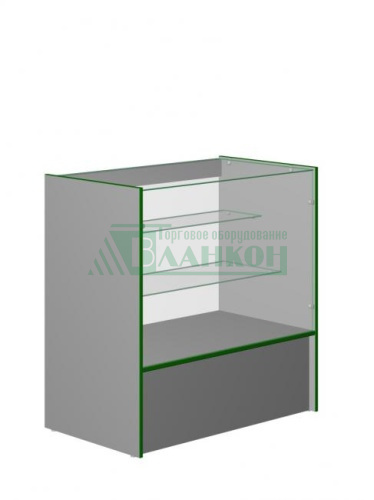 Прилавок-витрина ЭПС-922 с подсветкой и изогнутым стеклом купить в магазине торгового оборудования в Петербурге
