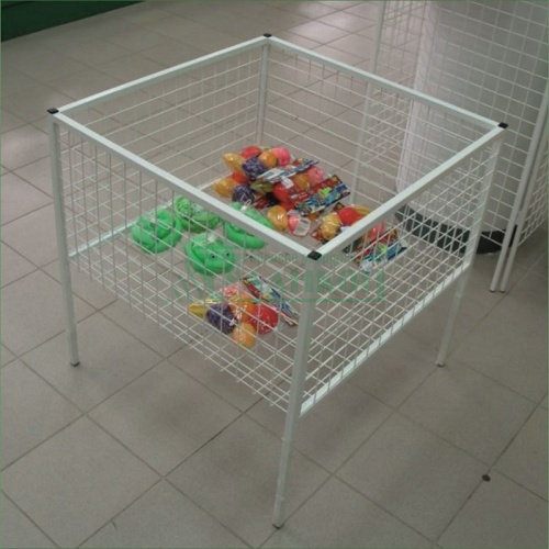 Корзина сетчатая напольная для распродаж металлическая торговая купить в магазине торгового оборудования в Петербурге